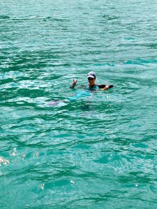 Followed by an afternoon swim