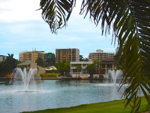 They put fountains in the marina to keep the water aerated......